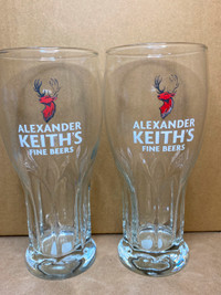 Breweriana - Beer Glass - Alexander Keiths (x 2)