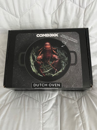 Brand new in box Combekk cast iron Dutch oven