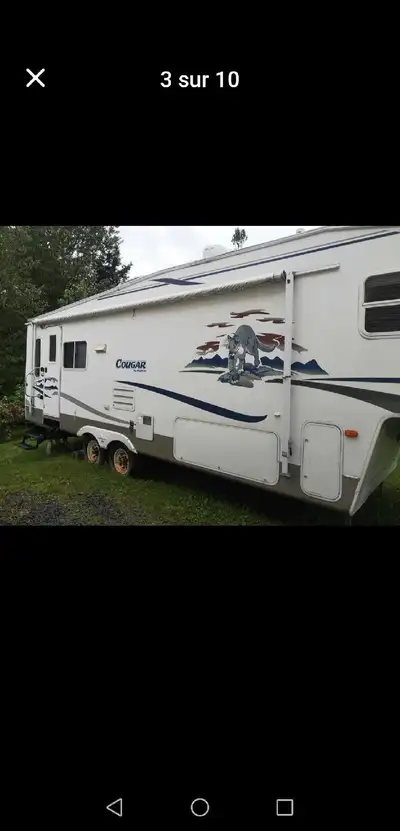 Je vends ma roulotte Fiftwell Cougar 2005, idéale pour les aventures en famille, elle offre un espac...