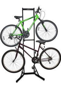 2 Bike Adjustable Freestanding Floor Stand 
