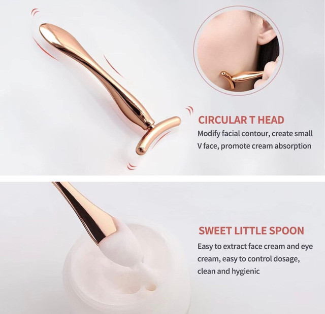 new Facial Skin Care Tools for Women,2PCS Metal Face Eye Cream A in Other in Markham / York Region - Image 4