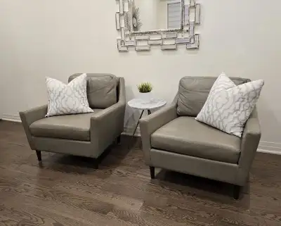 Set of leather chairs, View more