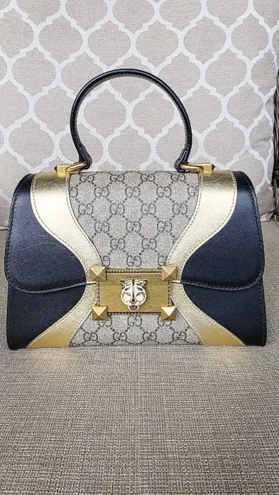 Gucci Top handle bag Black and Gold, View more