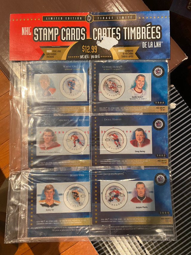 6 NHL Canada Post stamp cards collection. in Arts & Collectibles in City of Toronto