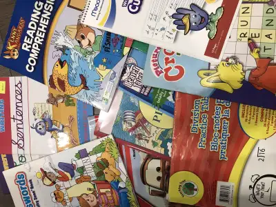 Books writing Recursive writing Workbooks Reading comprehension Cross words Wipe clean books Countin...