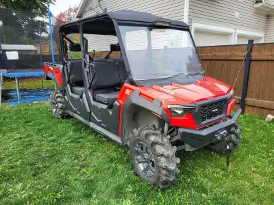 6 passenger plus dump box, perfect machine to move people and materials. Very low mileage, only 1052...