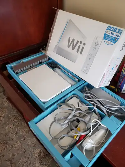 NINTENDO Wii FULL SET VIDEO GAME BOX IN BNEW COND., View more