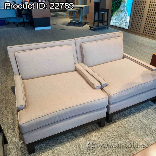 Matching Soft Seating Reception Sofa Loveseat and 4 Armchair Set in Couches & Futons in Calgary - Image 2