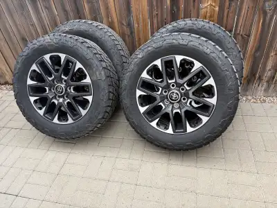 Full set of 4- 20” Wheels with near new tires. Wheels are from a 2024 Toyota Tundra. 275/60R20 Certi...