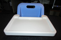 Highchair Seat, straps to chair or remove tray for booster seat