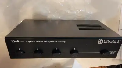 UltraLink TS4 Single-Source 4-Channel Speaker Selector Box. Brand new never used. Product Dimensions...