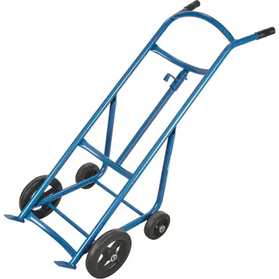 DRUM HAND TRUCK. FREE STANDING DRUM CART. LOAD DRUMS ONTO PALLET, View more