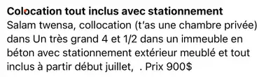 Collocation pour homme