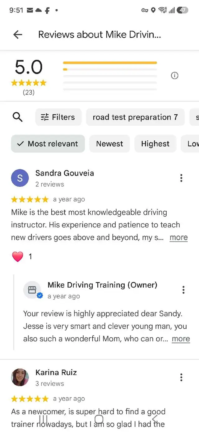 MIKE DRIVING TRAINING572869784329922561