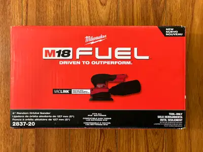 Milwaukee M18 FUEL Brushless Cordless 5" Random Orbital Sander, View more