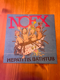 NOFX - Hepatitis Bathtub 7” EP (rare red/blue swirl vinyl)
