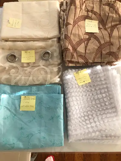 Brand new curtains. Please read description, View more