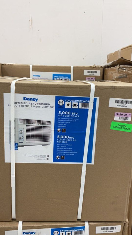 Danby | Climatiseur de fenêtre | 5000 BTU dans Chauffages et humidificateurs  à Ville de Montréal