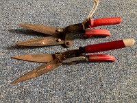 2 Vintage Grass Clippers Shears Hedge Trimmers Tools
