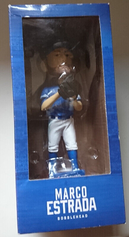 MLB Toronto Blue Jays Marco Estrada Bobblehead in Arts & Collectibles in Oshawa / Durham Region - Image 2