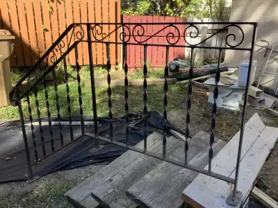 One out door stair handrails for sale. $25