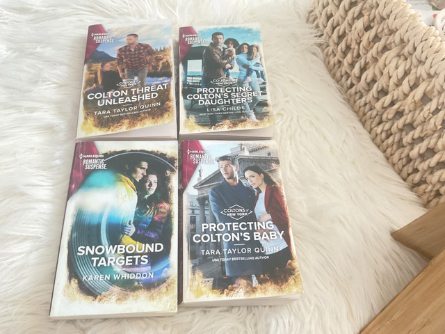4 Romantic Suspense-1 Book 2020,2 Books 2023, 1 Book 2024-10.00 in Fiction in Saskatoon