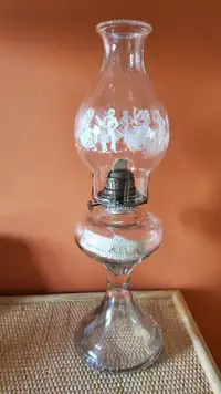 Lampe à l'huile antique decoré avec danseurs espagnol Oil lamp