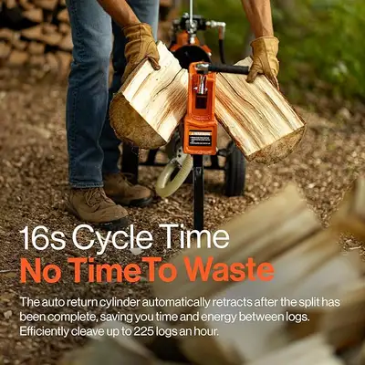 Brand new log splitters are now $100 off! You don't want to miss this offer: -2.5 HP 15 A motor, 14-...