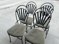 METAL AND FABRIC CHAIRS