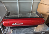 Rare Red Color La Marzocco 3 Group Coffee Espresso Machine