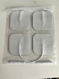 4 Pcs Re-useable Individual 2"x2" TENS Unit Carbon Electrode Pad