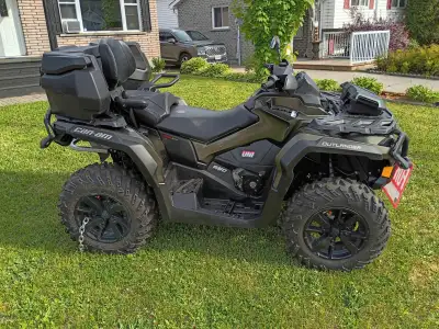 2021 Canam 650 Outlander Max XT, 4200km, full aluminum skid plates, CVtech trailblock clutch, storag...