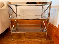 Ethan Allen - metal and glass Storage/ Display unit