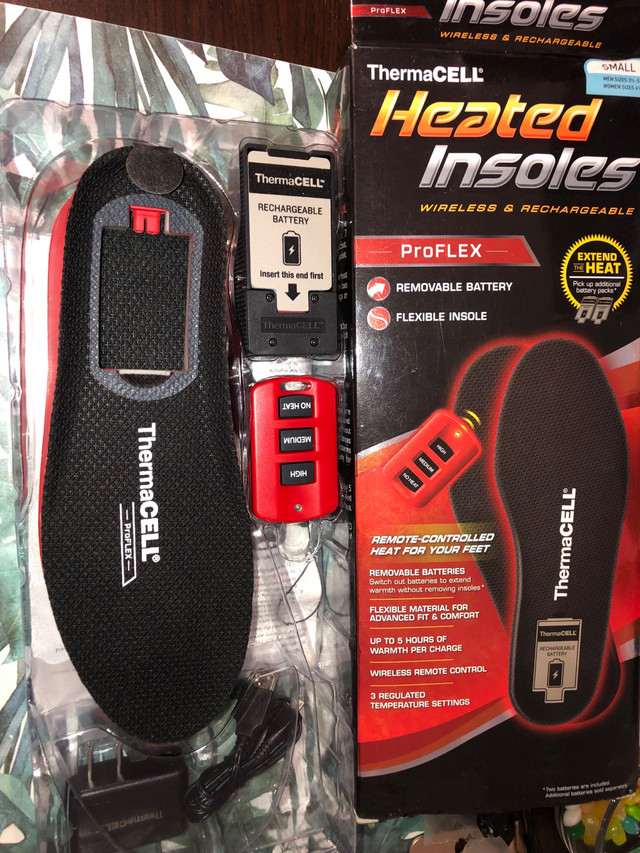 Thermacell heated insoles brand new in Multi-item in City of Toronto