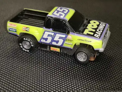 TYCO RC Lightweight Slot Car - Nissan Magnum #55 - 440-X2 - Narrow body - Electric motor - Clean cha...