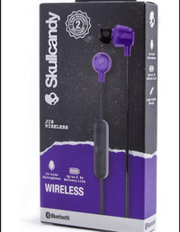Skull candy jib wireless earphones/écouteurs sans fil
