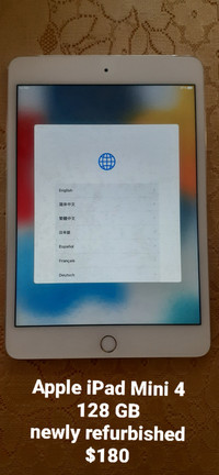 Apple iPad Mini 4 -128GB WiFi & Cellular 
