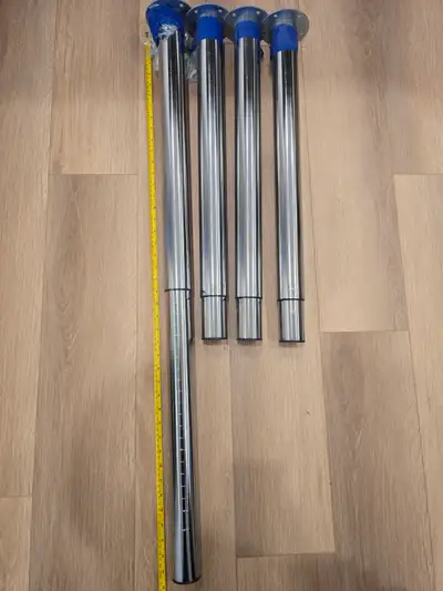 Ikea Gerton height adjustable chrome desk legs, View more