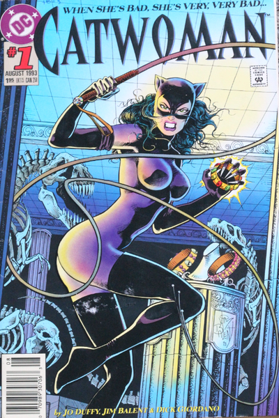 Comics Catwoman no. 1 août 1993 excellente condition Le corps de Catwoman est en relief Livre en lan...