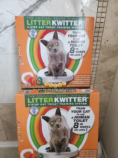 LITTER KWITTER Cat toilet training system, View more