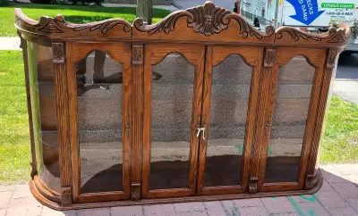 China Cabinet/Hutch (2-Pieces) Glass Display, Lighting, View more