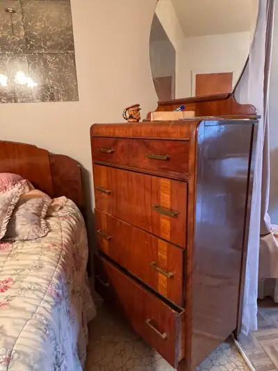 set chambre mid-century bois 1940 ! , View more