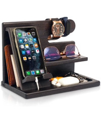 TESLYAR Wood Phone Docking Station - BRAND NEW