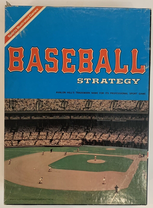 Avalon Hill Baseball Strategy board game (1977 Vintage) in Toys & Games in Edmonton