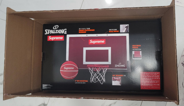 Supreme Spalding Mini Basketball Hoop Backboard NEW | Basketball