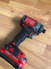 CRAFTSMAN 1/4 Xex Impact Drill With 2 Ah battery  