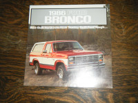 Ford 1986 Bronco Truck Brochure