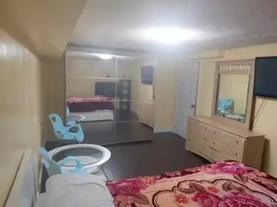 Large Furnished Room in Basement - Jane and Finch