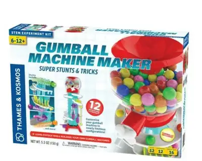 Thames & Kosmos Gumball Machine Maker Lab Used item: includes all pieces, box and instruction bookle...