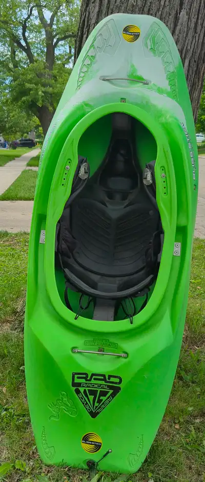 If ad up, it is available Bliss Stick RAD 175 Whitewater kayak Good in played with shape Please ask...